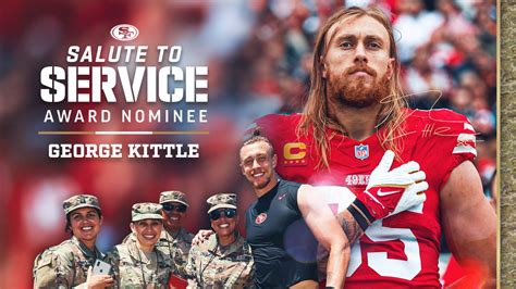 San Francisco 49er George Kittle nominated for NFL’s 2023 ‘Salute to Service’ award